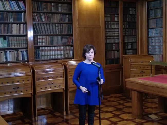 ep la vicepresidentagobierno soraya saenzsantamaria en barcelona
