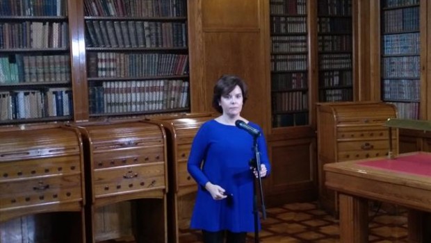ep la vicepresidentagobierno soraya saenzsantamaria en barcelona