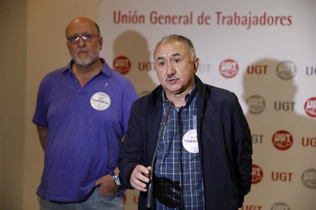 Pepe Álvarez interviene en una asamblea de delegados de UGT en Madrid | MARTA FERNÁNDEZ/EUROPA PRESS ep pepe alvarez intervieneuna asambleadelegadosugtmadrid