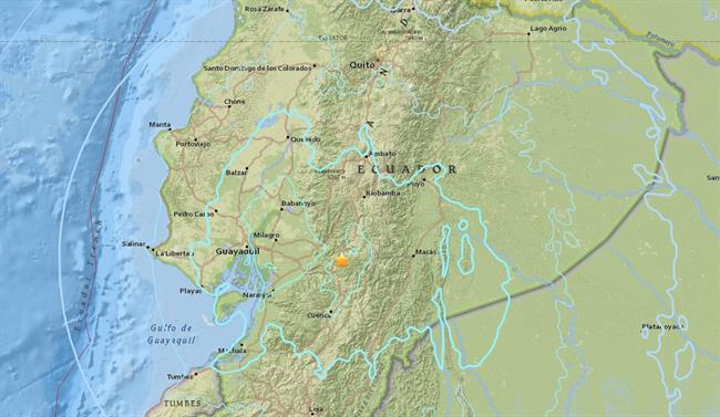 Registrado un terremoto de 6,3 en el centro de Ecuador | USGS ep registradoterremoto63centroecuador