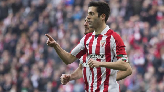 ep susaeta of athletic club celebratinggoal during the santander league la liga match played in san mames stadium between athletic club and malaga cf in bilbao spain at feb 25th 2018 photo ugsafp7