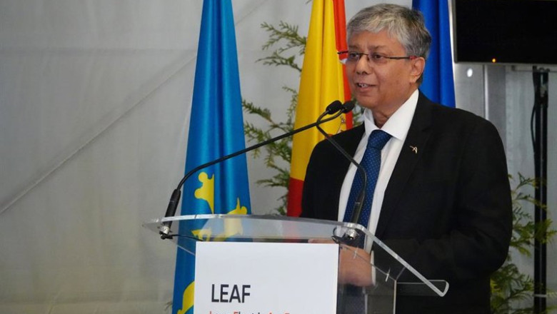 Archivo - El CEO de ArcelorMittal en Europa, Sanjay Samaddar, interviene durante el acto de inicio de la obra de construcción de la nueva Acería Eléctrica de Gijón, en ArcelorMittal, a 9 de mayo de 2024, en Gijón, Asturias (España). (Archivo) | Xuan Cueto - Europa Press - Archivo ep archivo el ceo de arcelormittal en europa sanjay samaddar interviene durante el acto de inicio