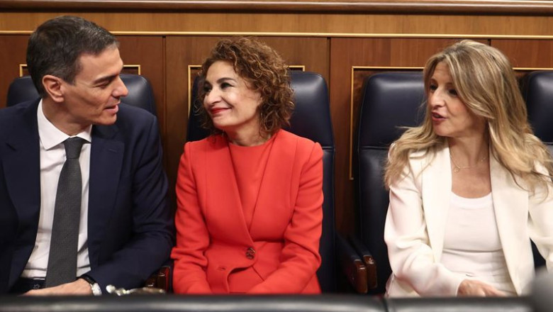 ep archivo   el presidente del gobierno pedro sanchez la vicepresidenta primera del gobierno y