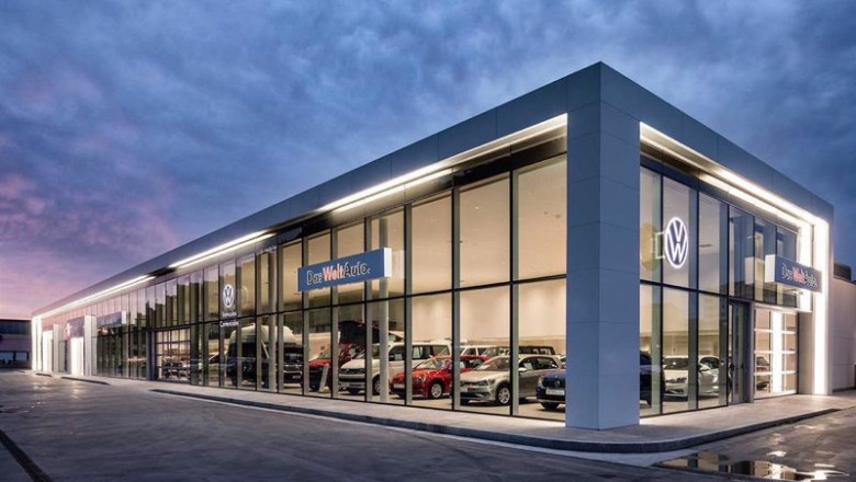 Archivo - Exterior de un concesionario de Volkswagen. | VOLKSWAGEN - Archivo ep archivo - exterior de un concesionario de volkswagen