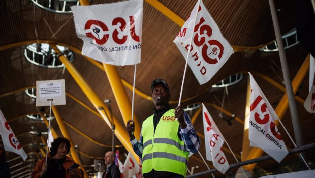 ep archivo trabajadores de handling durante una concentracion ep archivo trabajadores de handling durante una concentracion