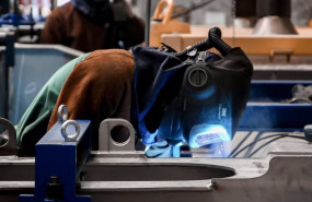 ep archivo   un trabajador en la factoria de talgo a 9 de julio de 2021 en las rozas madrid espana