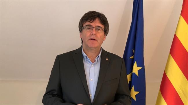 Carles Puigdemont en un vídeo difundido en un acto en Reus | EUROPA PRESS ep carles puigdemontun video difundidoun actoreus