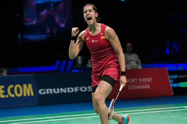 Carolina Marín, en el Campeonato de Europa de 2018 disputado en Huelva | @LALIGA4SPORTS ep carolina marin encampeonatoeuropa2018 disputadohuelva