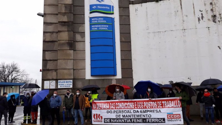 ep concentracion de los trabajadores de la ute de mantenimiento de navantia
