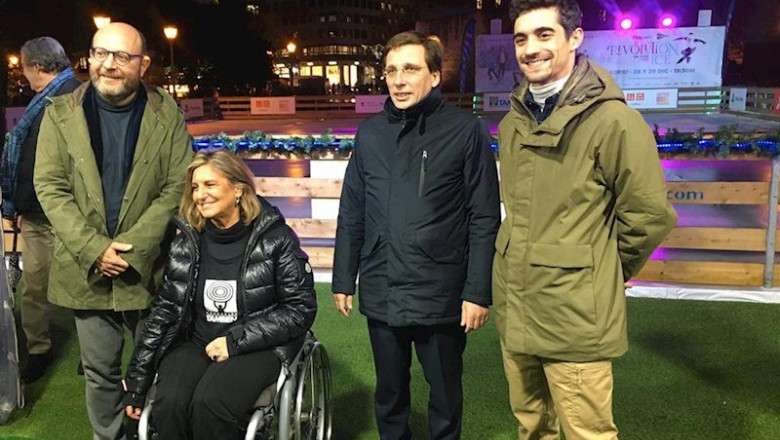 ep el alcalde de la capital jose luis martinez-almeida acude a la inaugurtacion de la pista de