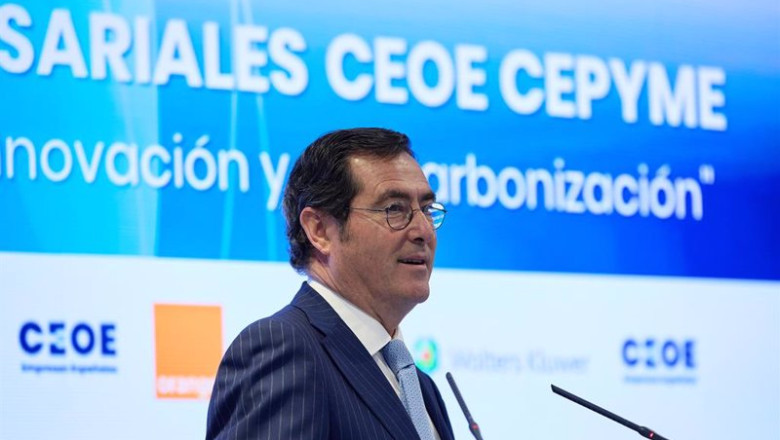 El presidente de CEOE, Antonio Garamendi, en una imagen de archivo. | Jesús Hellín - Europa Press ep el presidente de ceoe antonio garamendi en una imagen de archivo 20220713120103