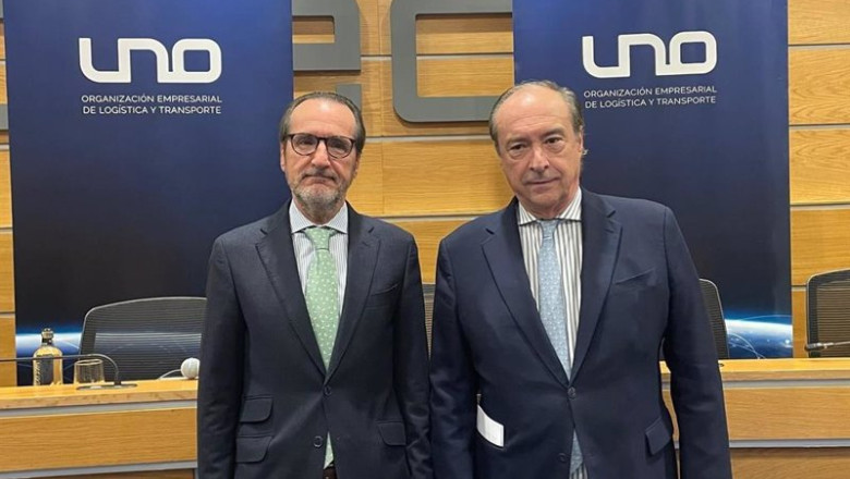 ep el presidente de la patronal del sector uno logistica francisco aranda izq y el secretario ep el presidente de la patronal del sector uno logistica francisco aranda izq y el secretario