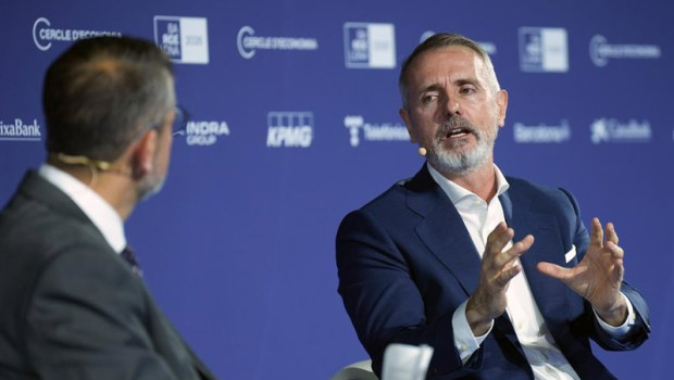 ep el presidente ejecutivo de telefonica marc murtra durante la celebracion de la sesion de debate