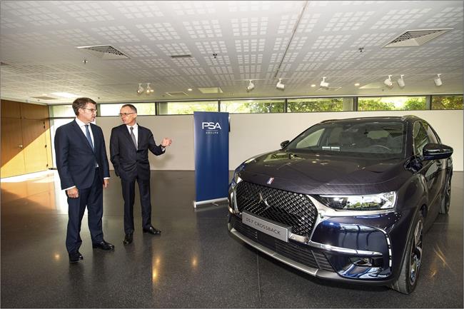 Feijóo visita las instalaciones del centro técnico de PSA | XUNTA ep feijoo visita las instalacionescentro tecnicopsa