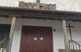 ep iglesia cerrada por la crisis del coronavirus covid-19 confinamiento en galicia