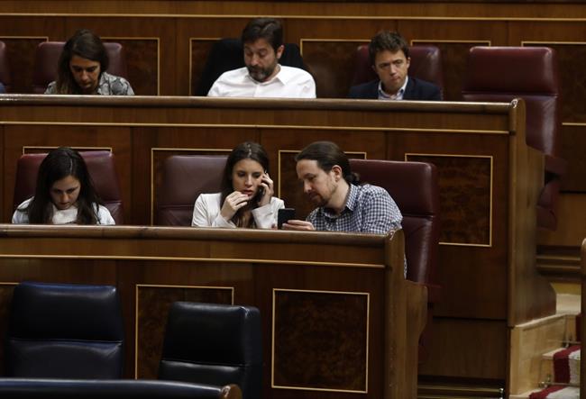 Irene Montero y Pablo Iglesias en el pleno del Congreso sobre los Presupuestos | Europa Press ep irene monteropablo iglesiasplenocongresolos presupuestos