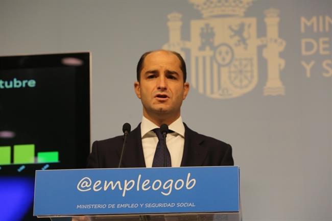 Juan Pablo Riesgo presenta los datos de paro | EUROPA PRESS ep juan pablo riesgo presentadatosparo