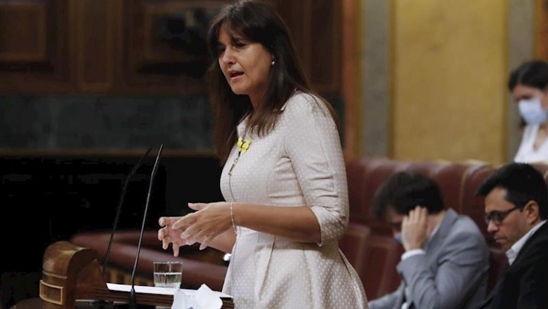 ep la portavoz de jxcat laura borras durante el debate de la quinta prorroga del estado de alarma ep la portavoz de jxcat laura borras durante el debate de la quinta prorroga del estado de alarma