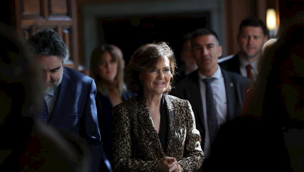 ep la vicepresidenta primera del gobierno carmen calvo en el acto de presentacion del archivo