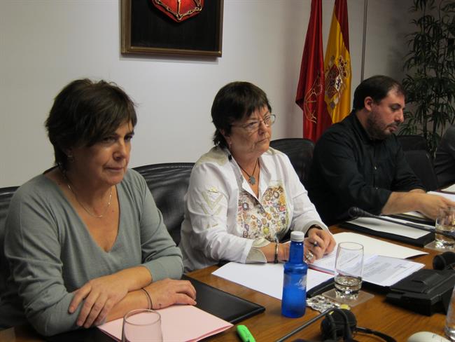 María José Beaumont, en el centro, en una comisión en el Parlamento | EUROPA PRESS ep maria jose beaumont encentro encomisionparlamento