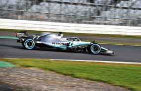 ep mercedes amg f1 team launchs new w10 racing car in england