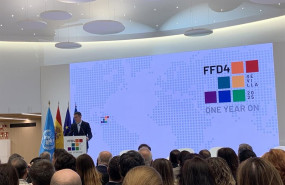 ep pedro sanchez durante su intervencion en la inauguracion de la nueva sede onu turismo en el