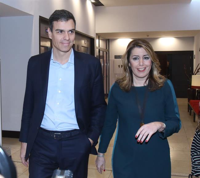 Pedro Sánchez y Susana Díaz, este martes | EUROPA PRESS ep pedro sanchezsusana diaz este martes