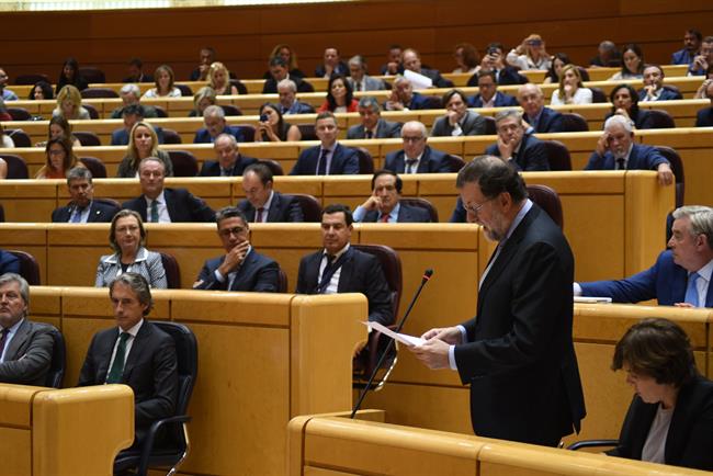 Rajoy en la sesión de control en el Senado | EUROPA PRESS ep rajoyla sesioncontrolsenado