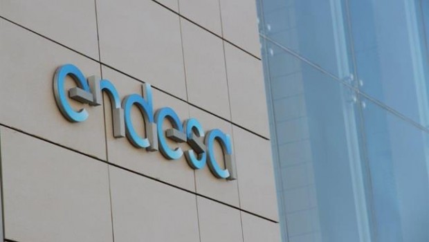 Logo en la sede de Endesa. | ENDESA - Archivo ep seu dendesa 20180724103403