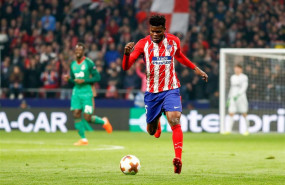 ep thomas partey en un partido con el atletico de madrid
