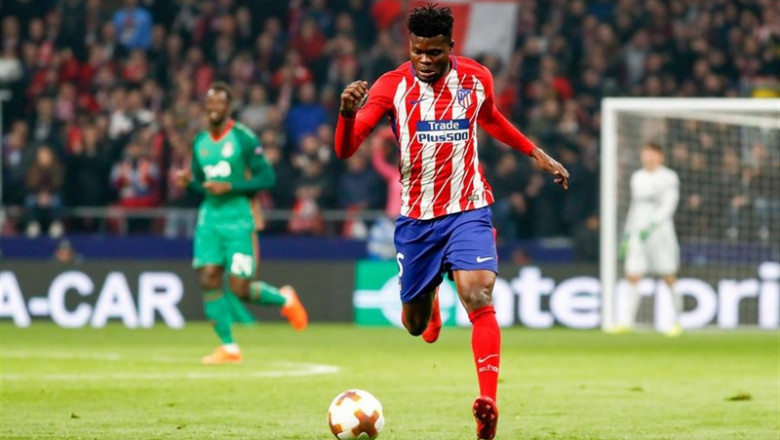 Thomas Partey, en un partido con el Atlético de Madrid. | AFP7 - Archivo ep thomas partey en un partido con el atletico de madrid