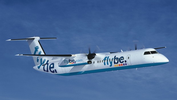 Flybe Bombardier Q400 turboprop aircraft, air travel, transport Flybe Bombardier Q400 turboprop aircraft, air travel, transport
