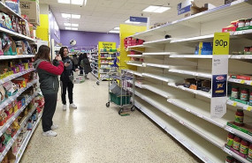 shortages at tesco, finchley, london shortages at tesco, finchley, london