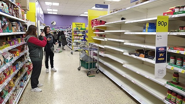 shortages at tesco, finchley, london