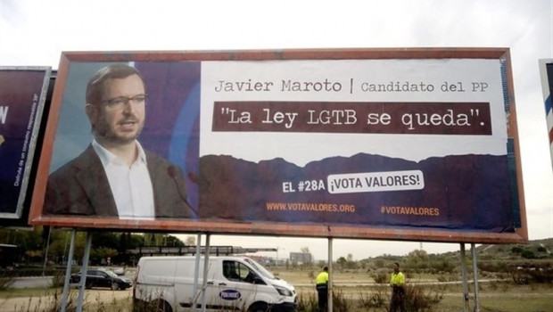 28A.- PP Pide A La Junta Electoral Retirar Una Valla De Hazte Oír Sobre Maroto Y La Frase 'La Ley LGTB Se Queda' | HAZTE OÍR ep 28a- pp pidela junta electoral retirarvallahazte oirmarotola frase la ley lgtbqueda