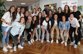 ep afe con su presidente david aganzo a la cabeza concapitanas y futbolistas de primera para