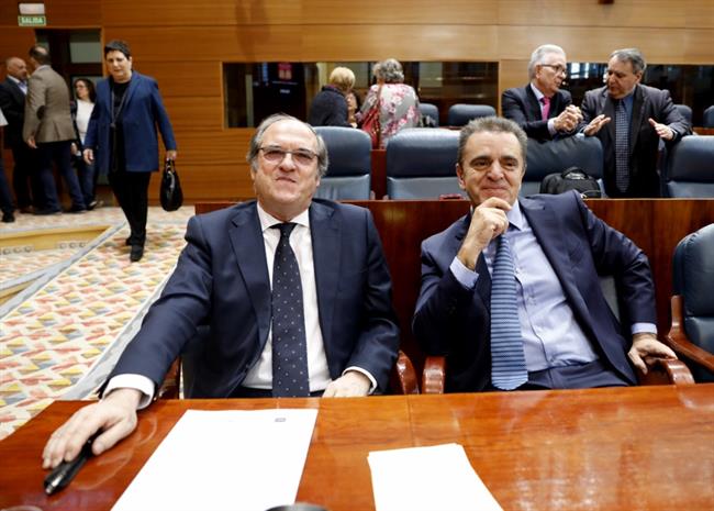 Ángel Gabilondo, portavoz del PSOE en Asamblea de Madrid, y José Manuel Franco | EUROPA PRESS ep angel gabilondo portavozpsoeasambleamadrid y jose manuel franco 20180425134003