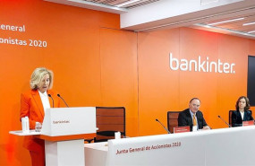 ep archivo   maria dolores dancausa consejera delegada de bankinter y pedro guerrero presidente de