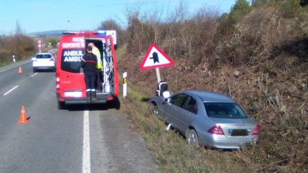 ep bomberos atienden accidentetraficopueyo navarra