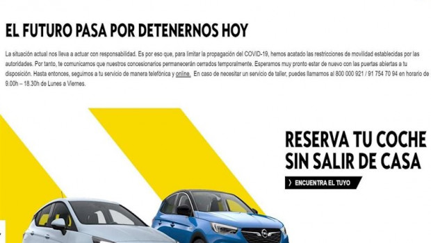 ep captura de la web de opel