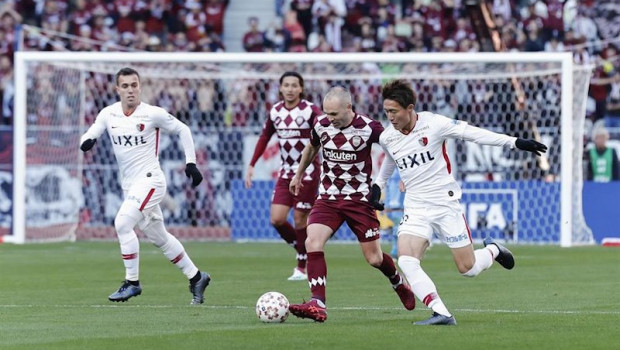 ep el jugador del vissel kobe andres iniesta ante el kashima antlers