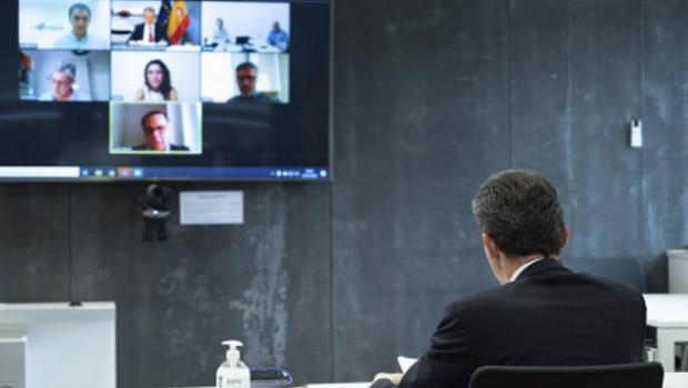 ep el ministro de ciencia e innovacion pedro duque en la videoconferencia con los responsables de 20201103154904