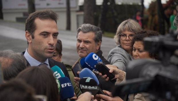 ep el ministro de economia carlos cuerpo atiendo a los medios este viernes en galicia