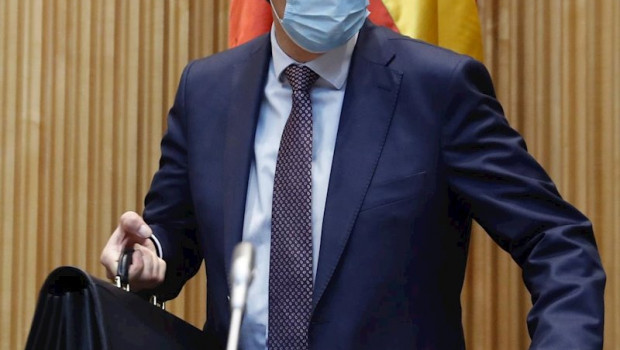 ep el ministro de sanidad salvador illa antes de comparecer en la comision de sanidad del congreso