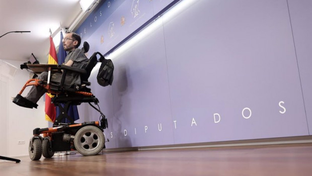 ep el portavoz de unidas podemos pablo echenique interviene en una rueda de prensa anterior a una 20211214153103