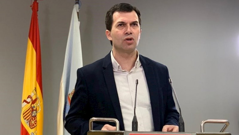 El secretario xeral del PSdeG, Gonzalo Caballero, en rueda de prensa | PSDEG ep el secretario xeral del psdeg gonzalo caballero en rueda de prensa