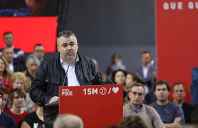 ep i-d el secretario de coordinacion territorial del psoe santos cerdan leon participa en un acto