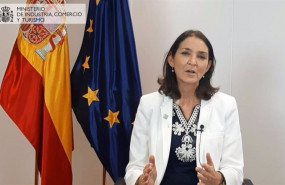 ep la ministra de industria comercio y turismo reyes maroto durante su discurso en los premios