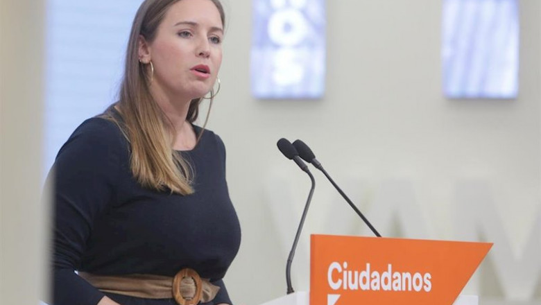 La portavoz de la gestora de Ciudadanos, Melisa Rodríguez, en una rueda de prensa tras una reunión de la Comisión Gestora del partido en la sede del mismo, en Madrid (España), a 10 de diciembre de 2019 | Ricardo Rubio - Europa Press ep la portavoz de la gestora de ciudadanos melisa rodriguez en una rueda de prensa tras una reunion