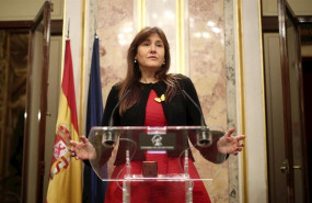 ep la portavoz parlamentaria de junst per catalunya jxcat laura borrs ofrece una rueda de prensa en